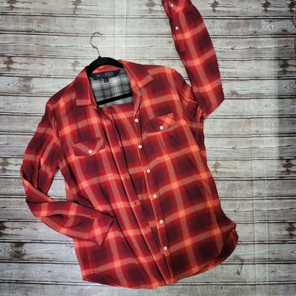 Gap Pendleton Womens Plaid Button Down - image 1